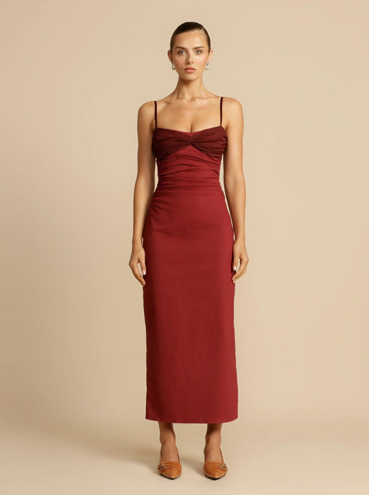 ARCINA ORI KINSLEY DRESS WINE SIZE 8, 10