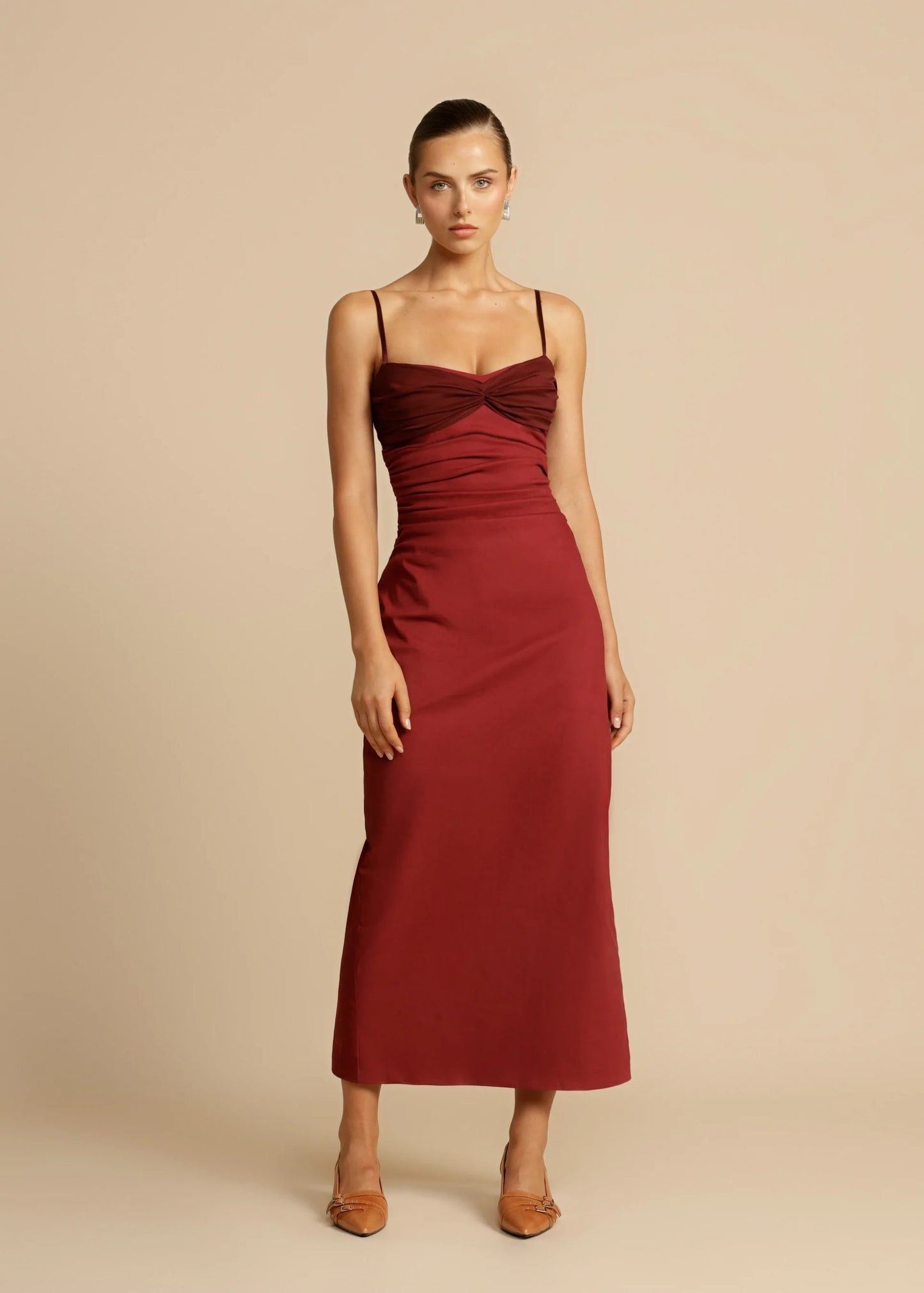 ARCINA ORI KINSLEY DRESS WINE SIZE 8, 10