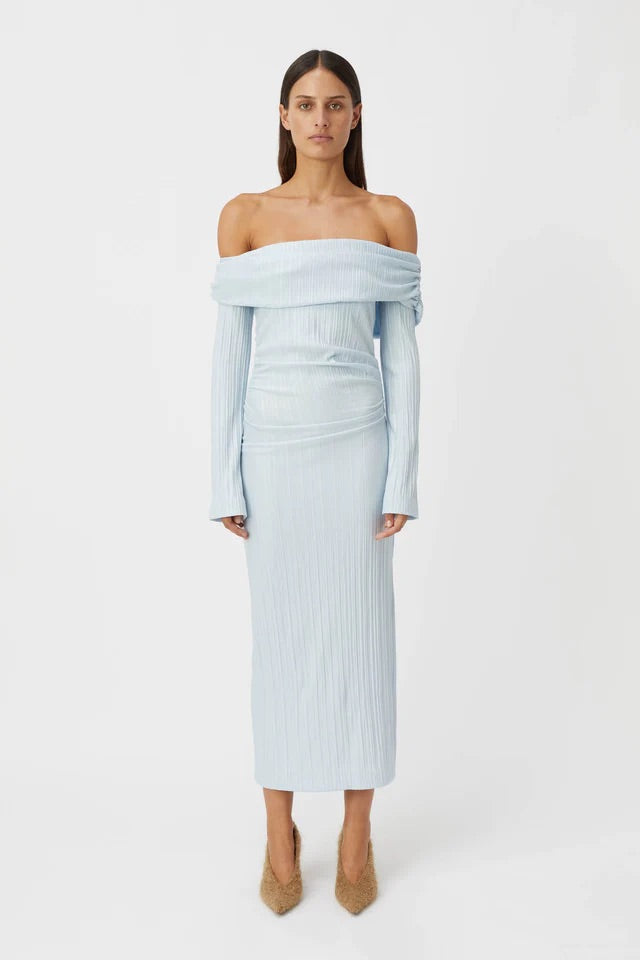 CAMILLA AND MARC SHAW STRAPLESS DRESS IN SKY BLUE SIZE 6, 8, 10