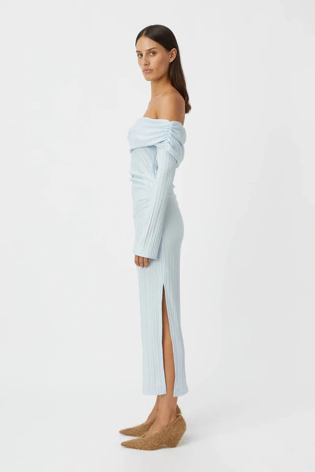 CAMILLA AND MARC SHAW STRAPLESS DRESS IN SKY BLUE SIZE 6, 8, 10