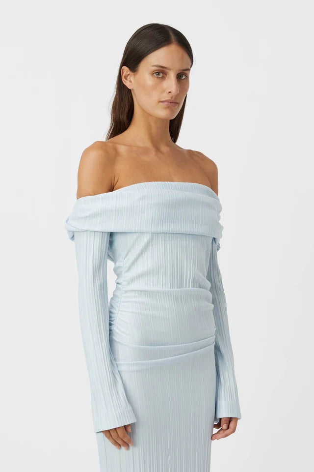 CAMILLA AND MARC SHAW STRAPLESS DRESS IN SKY BLUE SIZE 6, 8, 10