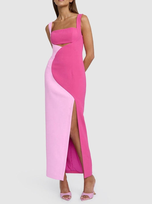 BY JOHNNY CATERINA TWO TONE CURVE MIDI SIZE 6, 8