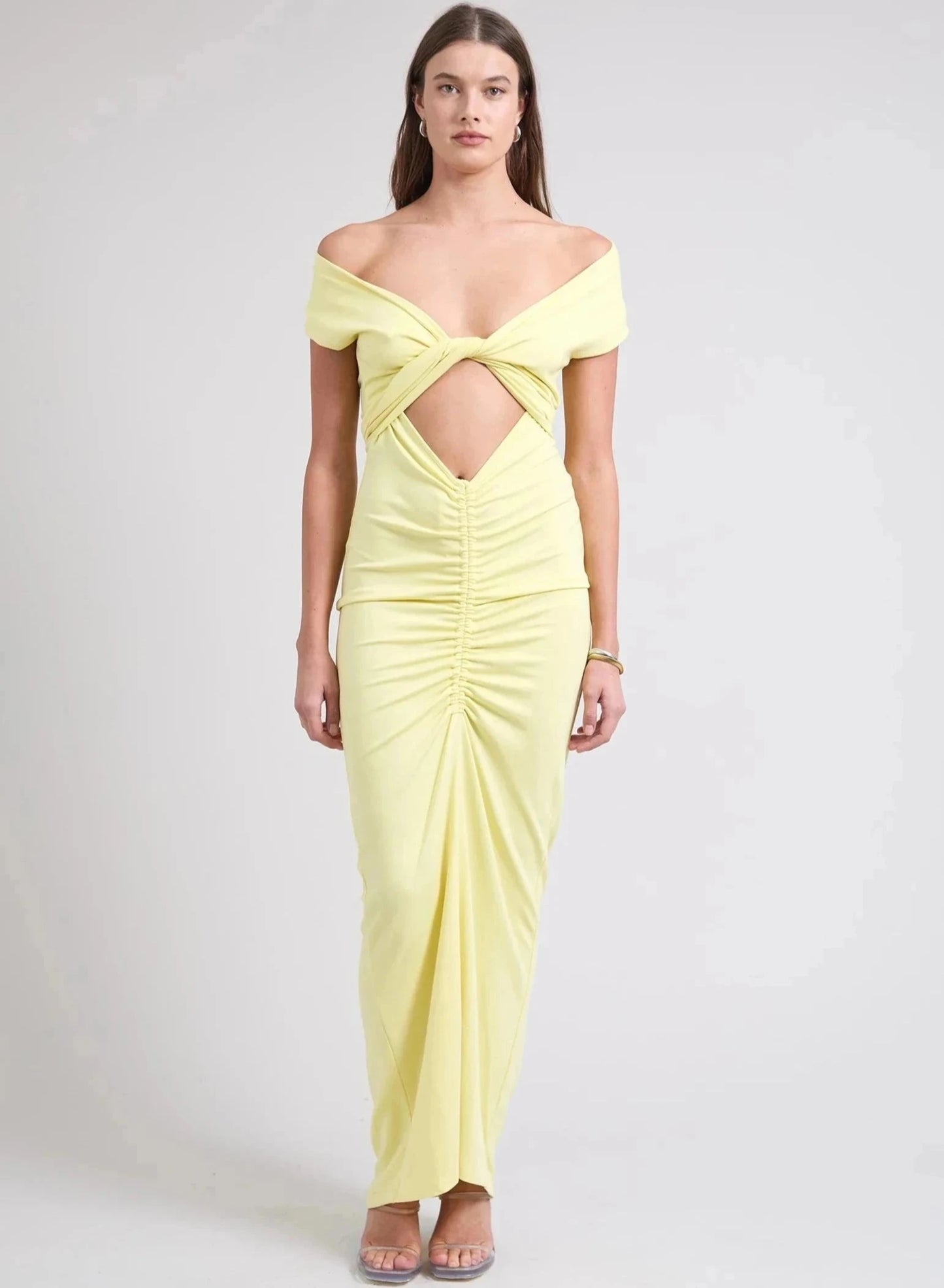 PFEIFFER RAMOS DRESS LEMON SIZE 8