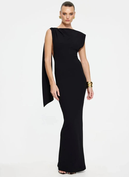 EFFIE KATS AUDREY GOWN BLACK SIZE 8, 10