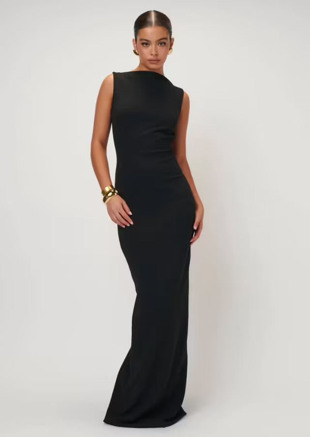 EFFIE KATS VERONA BLACK GOWN DRESS SIZE 6, 8, 10, 12