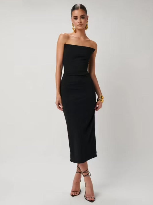 EFFIE KATS DANNA DRESS IN BLACK SIZE 8