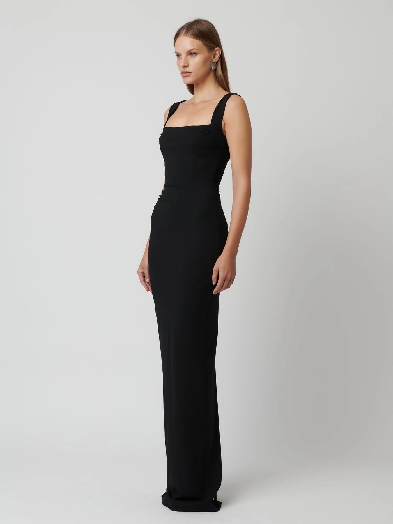 EFFIE KATS MARBELLA GOWN IN BLACK SIZE 10