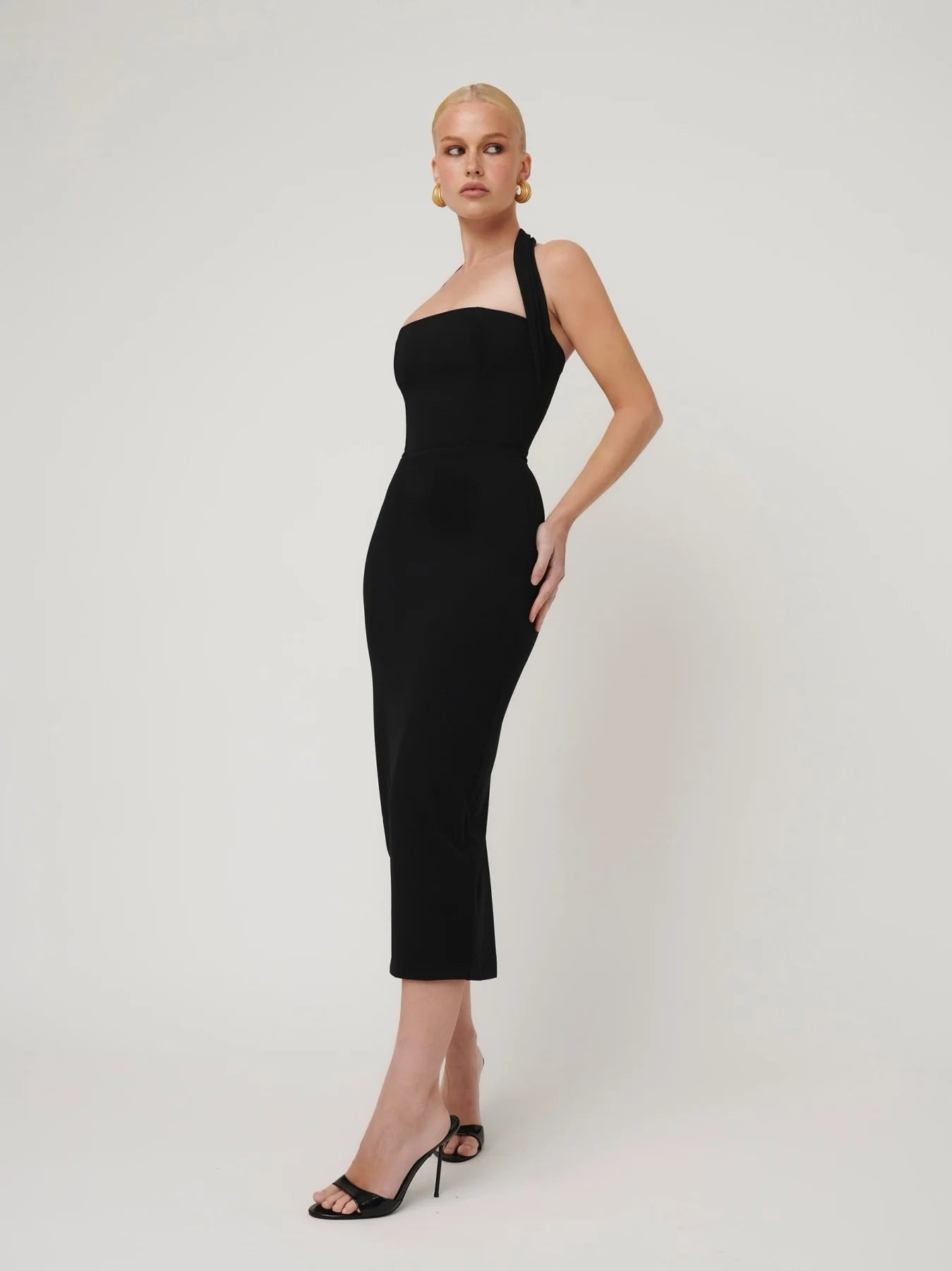 EFFIE KATS MELINE DRESS IN BLACK SIZE 8