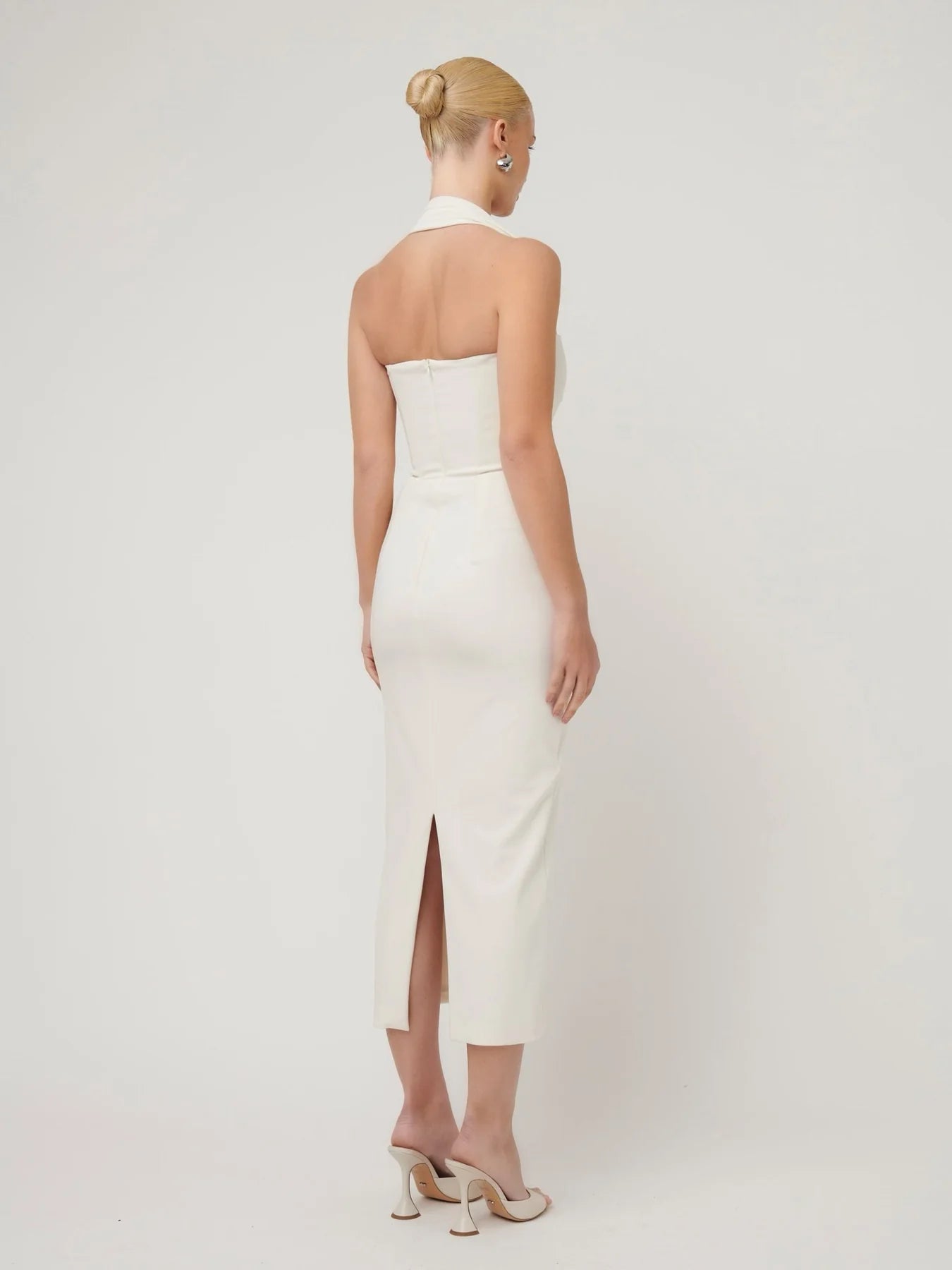 EFFIE KATS MELINE MIDI IN IVORY SIZE 8