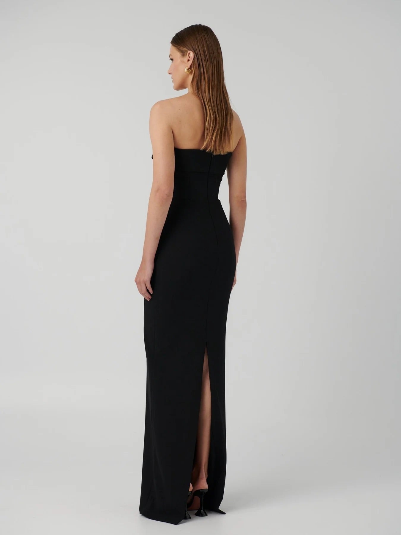 EFFIE KATS MONROE GOWN IN BLACK SIZE 10